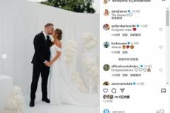 鲍文与女友婚礼照曝光，罗伯逊等人点赞祝福