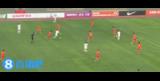 U22国足0-1落后越南，阮国越半转身铲射破门