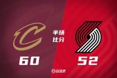 小莫布里高效砍下13+7 加兰贡献13+3+5 克林根13+8 骑士半场领先开拓者8分