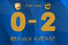 大连鲲城补时阶段丢球0-2负于广东广州豹