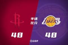 东契奇罚球8-0 防守大战湖人半场48-48逼平火箭！