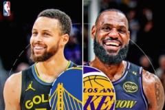 NBA官方发布詹库合照海报，为湖勇大战热身！