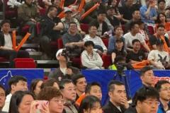 特谢拉亮相CBA季后赛现场，见证上海男篮逆转广东男篮