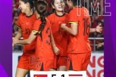 中国女足5-1击败泰国队夺冠永川国际女足邀请赛