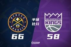 掘金首战半场领先国王，波特和戈登各得14分