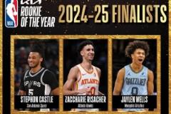 最佳新秀 contender：马刺卡斯尔、老鹰里萨谢、灰熊韦尔斯