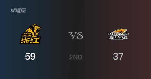 半场结束广厦59-37领先辽宁