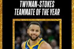 NBA官方公布：库里获本赛季最佳队友奖