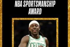 朱-霍勒迪生涯第二次为绿军效力获本赛季NBA体育道德风尚奖