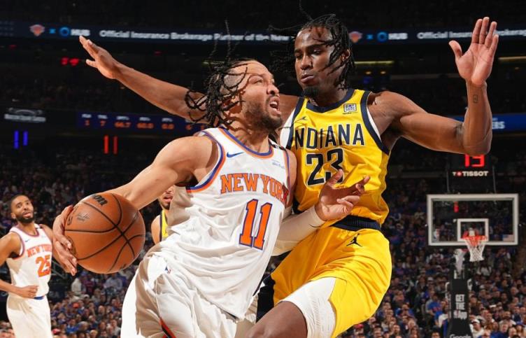 NBA季后赛G1全场回放：步行者vs尼克斯（5月22日）哈里伯顿关键绝杀