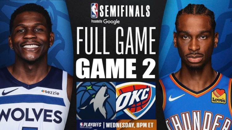 NBA季后赛森林狼对阵雷霆首发名单公布，爱德华兹带伤出战！